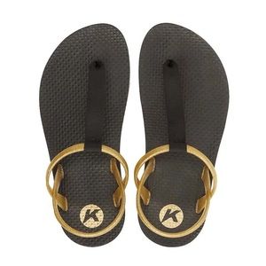 Isis Glam Women's Kenner Sandal Black/Gold With Glitter